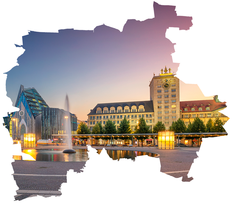 Stadt Leipzig Ausschnitt